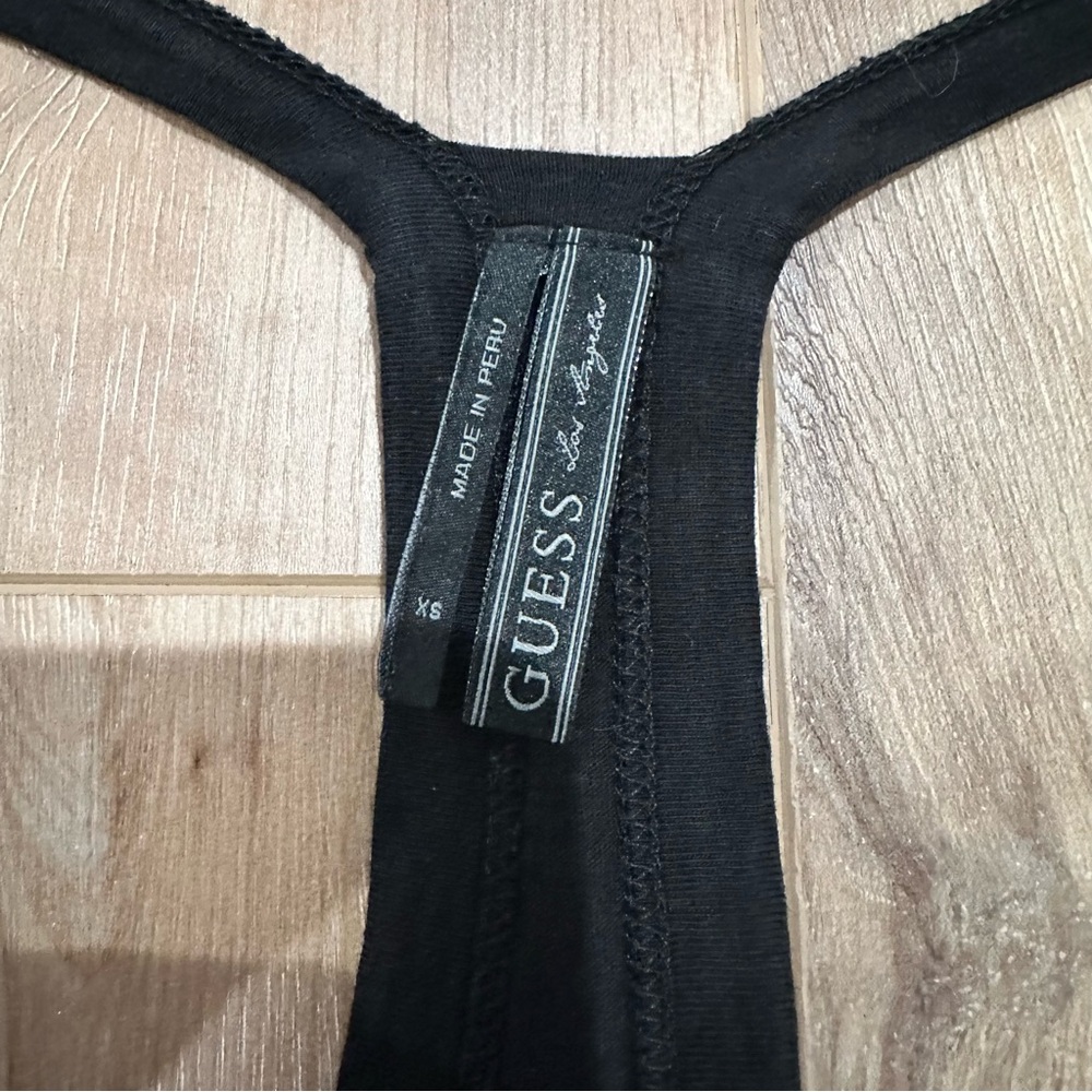 Guess Black Spaghetti Strap Button Front Tank Top… - image 5